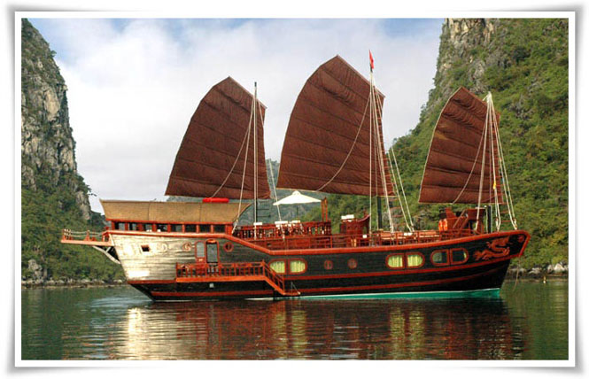 Halong Red Dragon junk cruise